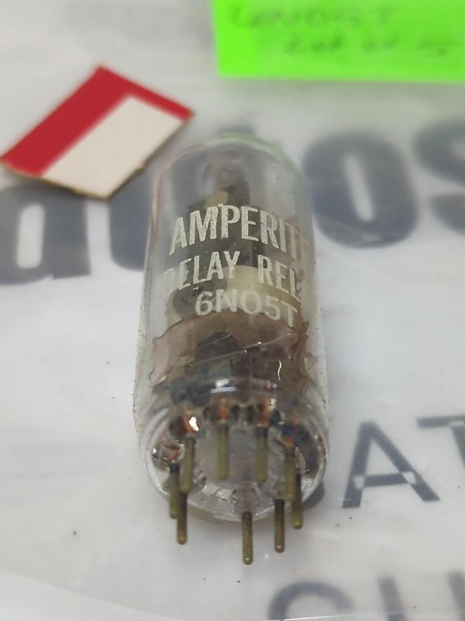 AMPERITE,6N05T,MINIATURE DELAY RELAY TUBE LOT OF 5 NOS