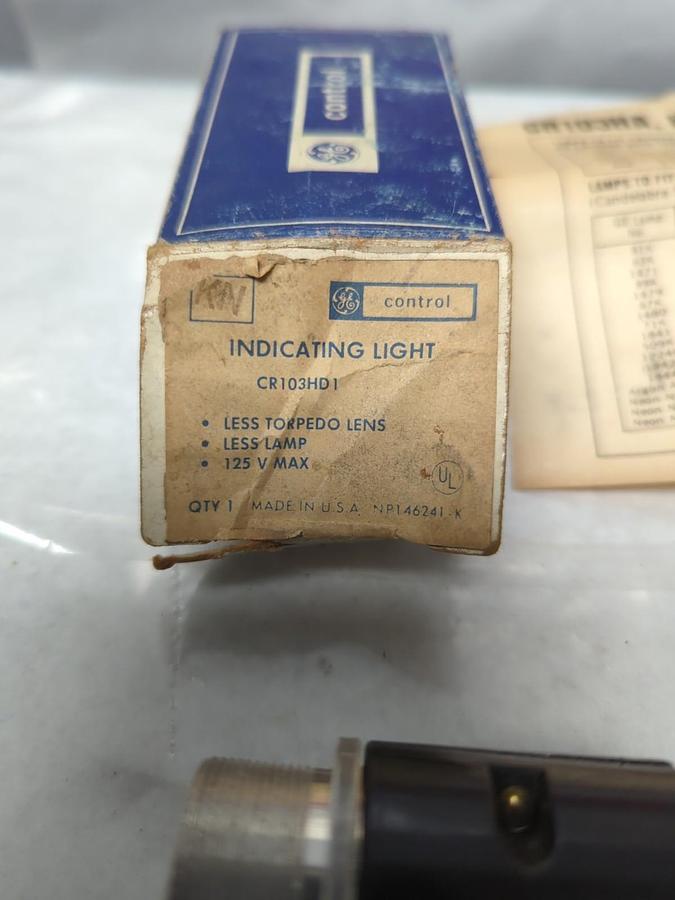GENERAL ELECTRIC,CR103HD1,INDICATING LIGHT SOCKET NOS
