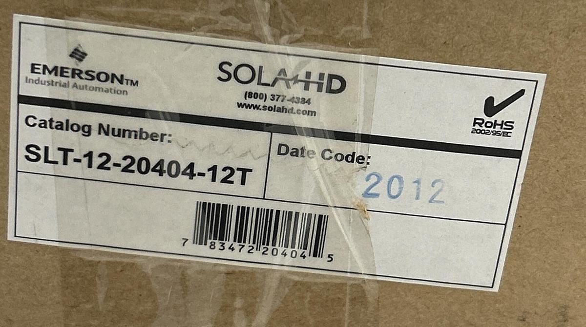 Used EMERSON SOLA HD,SLT122040412T,POWER SUPPLY NEW