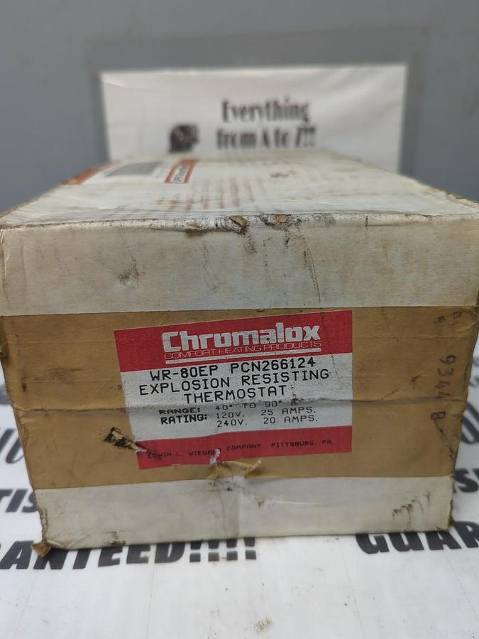 Used CHROMALOX,WR-80EP PCN266124,EXPLOSION RESISTING THERMOSTAT NEW SEALED BOX