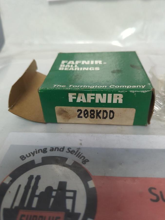 FAFNIR,208KDD,SHIELDED BALL BEARING 40X80X18MM NOS