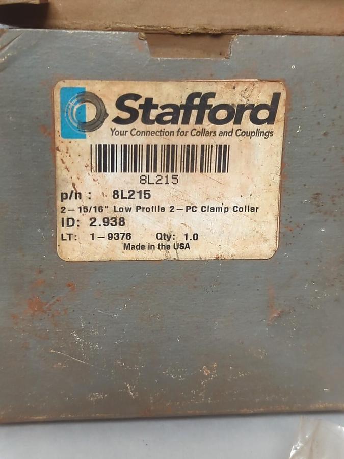STAFFORD,8L215,LOW PROFILE 2-PC CLAMP COLLAR 2-15/16 INCH NOS