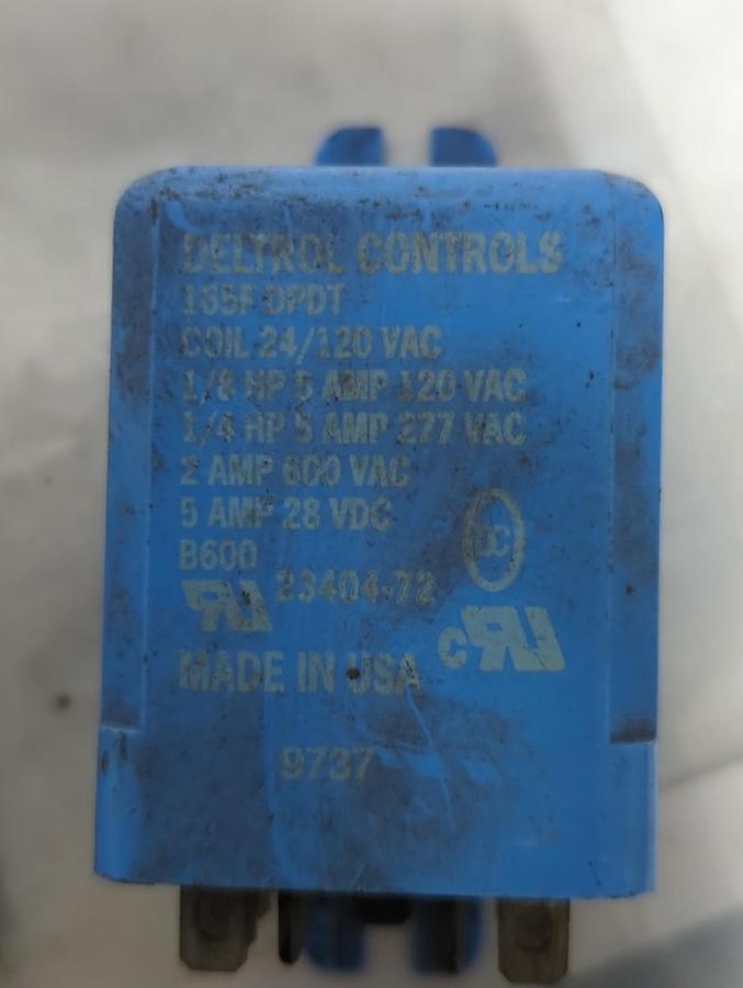 Used DELTROL CONTROLS,165F DPDT,RELAY 5 AMP LOT OF 3 PRE-OWNED
