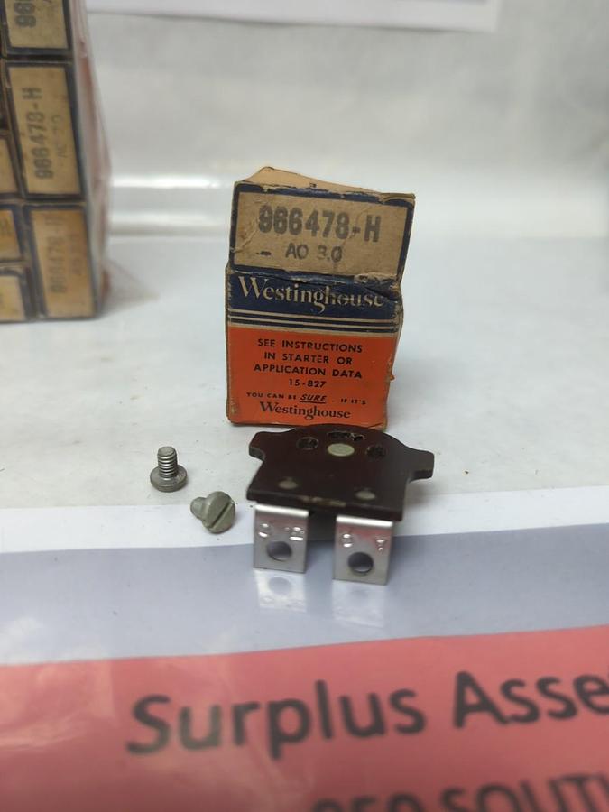 WESTINGHOUSE,966 478-H,OVERLOAD THERMAL HEATER RELAY LOT OF 23 NOS
