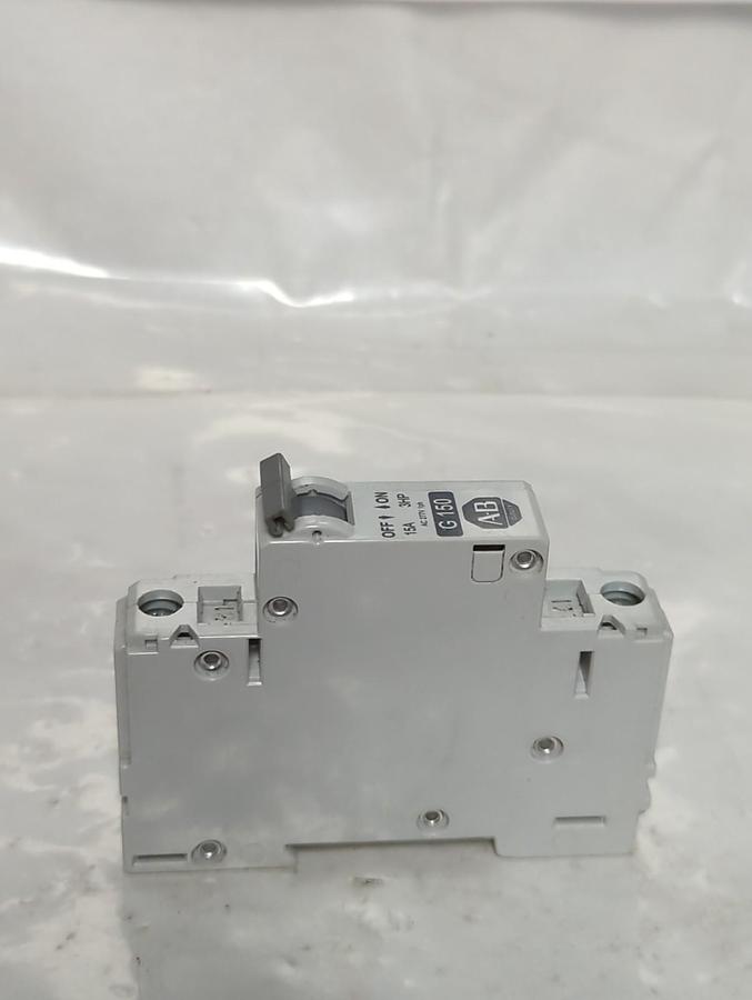 Used ALLEN BRADLEY,1492-CB1,G150 CIRCUIT BREAKER 15A 3HP PRE-OWNED