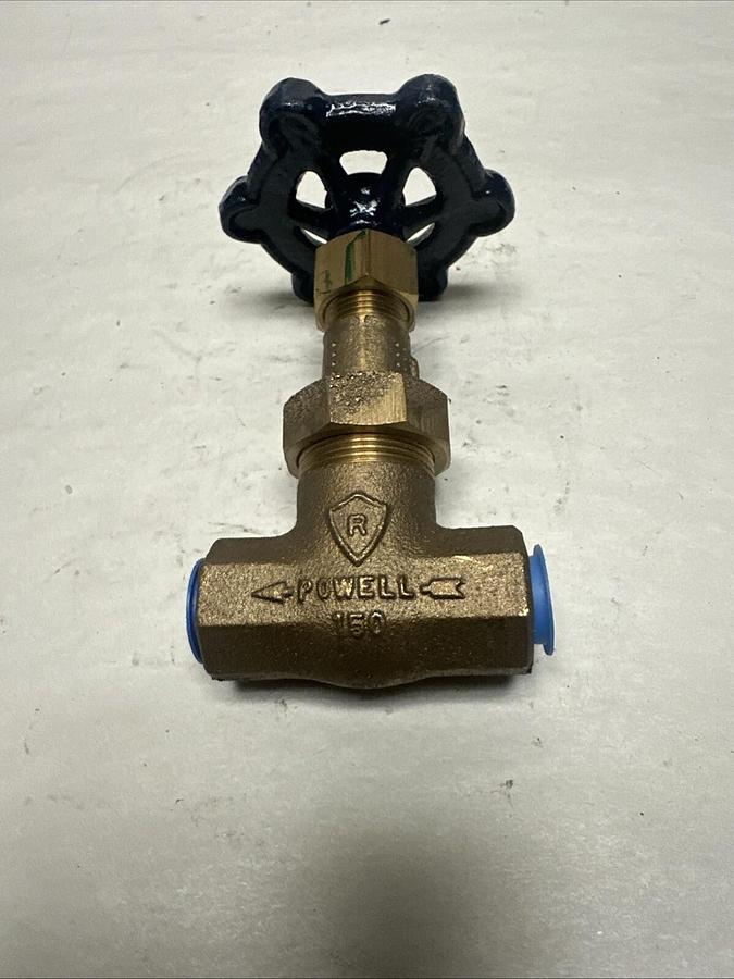Powell,150,3/8" 150 NPT Brass Gate Valve