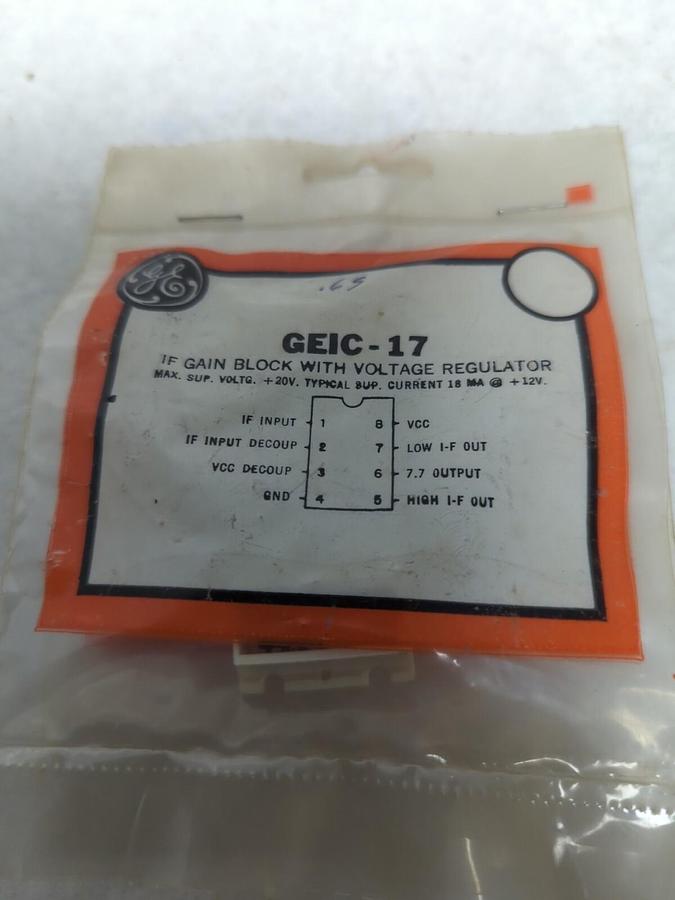 GENERAL ELECTRIC,GEIC-17,IF GAIN BLOCK WITH VOLTAGE REGULATOR LOT OF 3 NOS