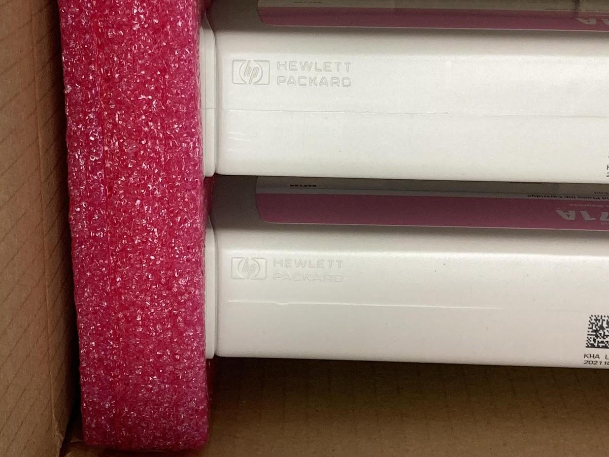 Used Hewlett Packard,B6Y43A,Magenta Ink Cartridge Tripack 775ML - REFILLED