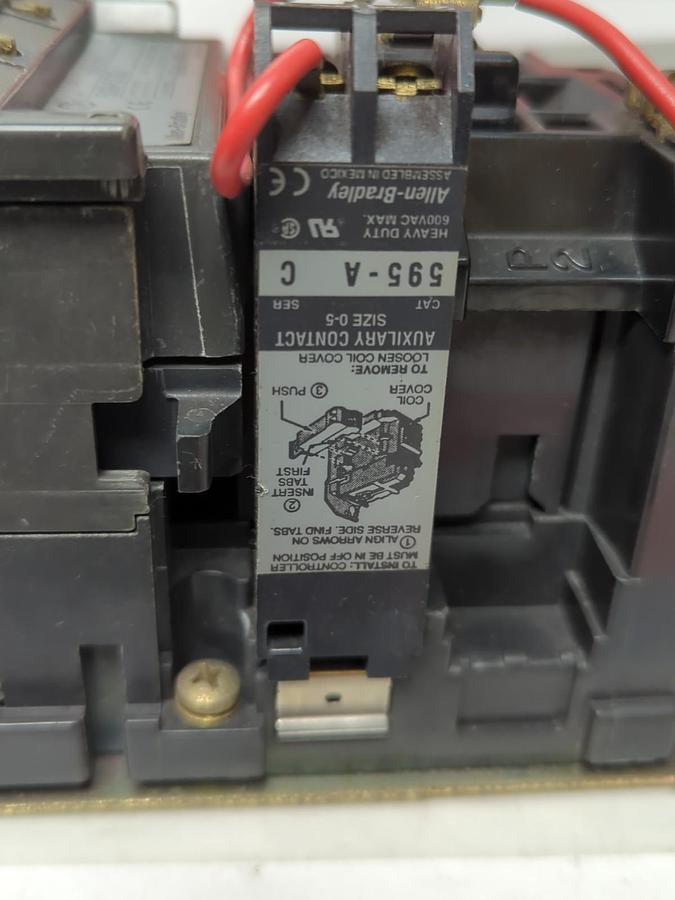 Used ALLEN BRADLEY,509-COD,MOTOR STARTER SER B SIZE 2 45 AMP PRE-OWNED