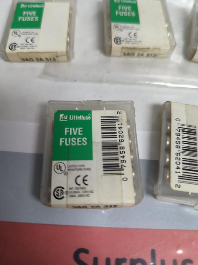 LITTELFUSE,3AG-2A-312,2 AMP FUSE LOT OF 38 NOS