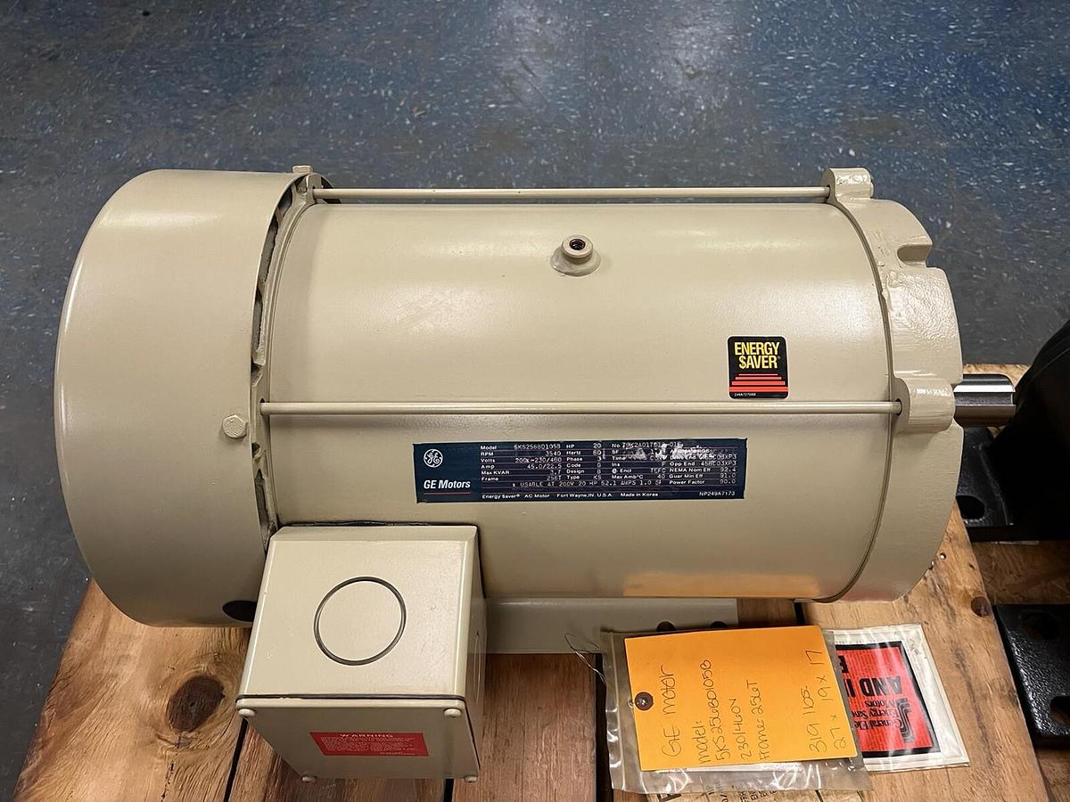 GE,5KS256BD105B,20HP ELECTRIC MOTOR 3540RPM 3PH 256T