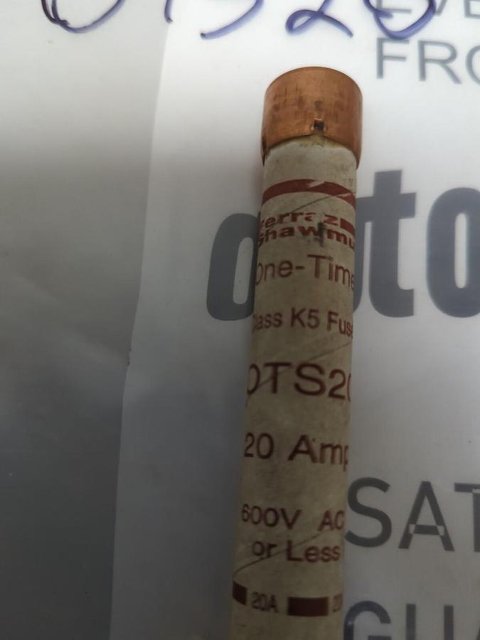FERRAZ SHAWMUT,OTS-20,ONE-TIME 20 AMP FUSE NOS