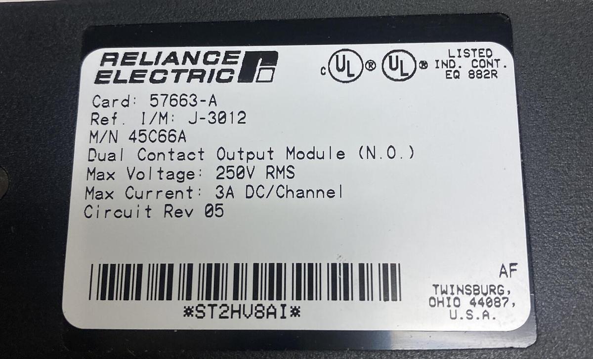 Reliance Electric Automate,45C66A,Output Module NOS