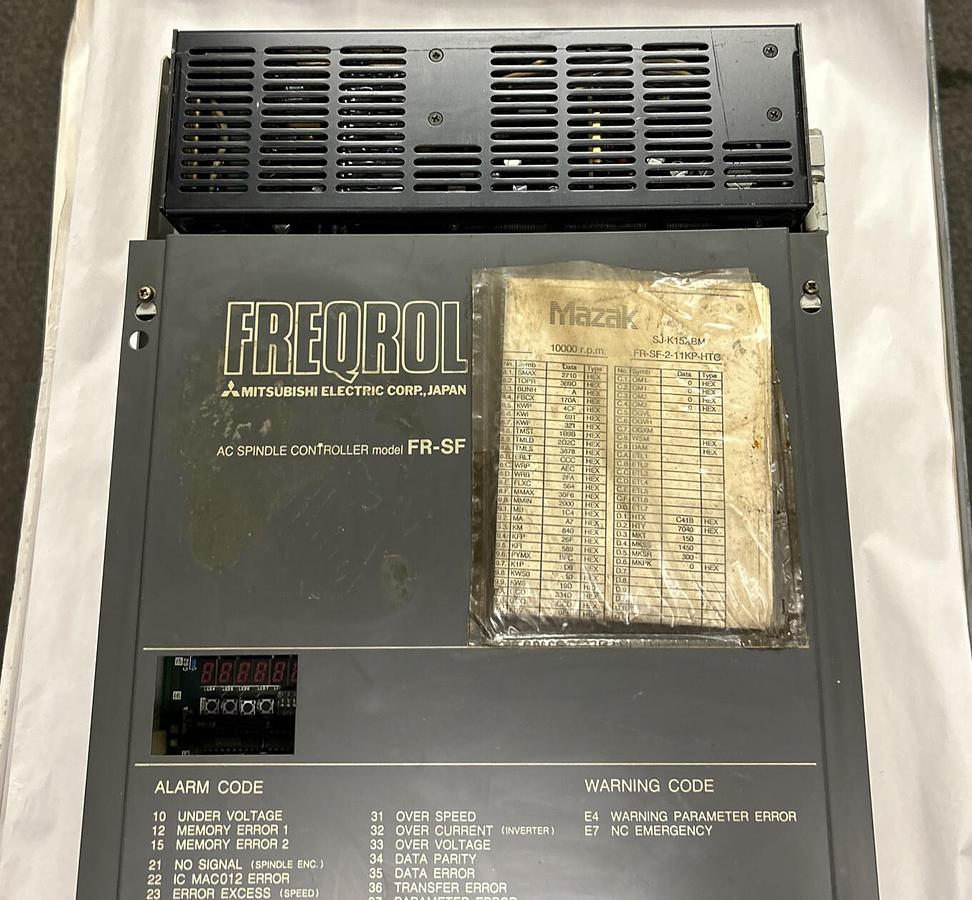 Used MITSUBISHI,FR-SF-2-11KP-HTC,SPINDLE DRIVE CONTROLLER