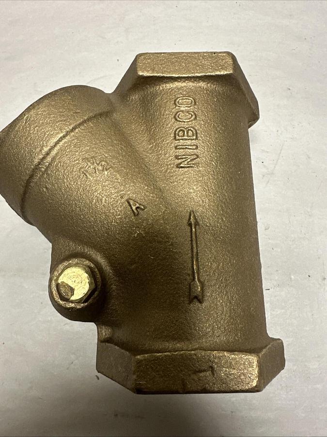 Nibco,150SWP 300CWP,1-1/2" Y Swing Check Valve Threaded