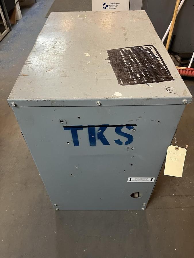 Used SQUARE D,75T3H,TRANSFORMER 75KVA 3PH HV 480V LV 208Y/120V