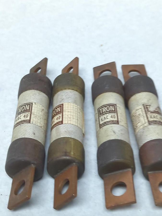 Used COOPER BUSSMANN,KAC40,TRON 40 AMP FUSE LOT OF 4 PRE-OWNED