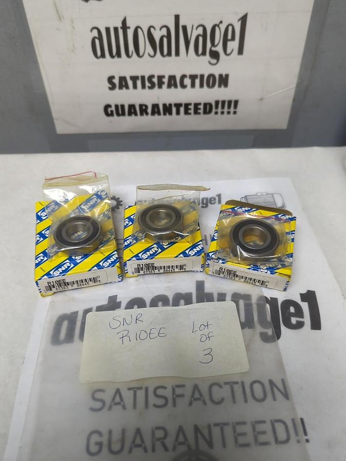 SNR,R10EE,SINGLE ROW BALL BEARING 17MMX35MMX9MM LOT OF 3 NOS