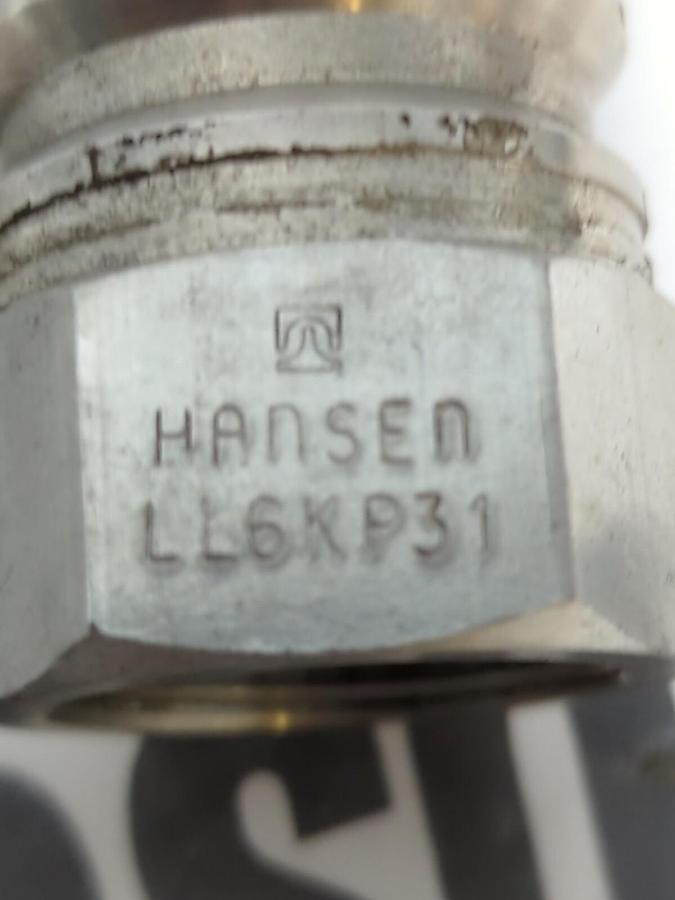 HANSEN,LL6KP31,STAINLESS STEEL HYDRAULIC 3/4 INCH QUICK CONNECT COUPLING NOS