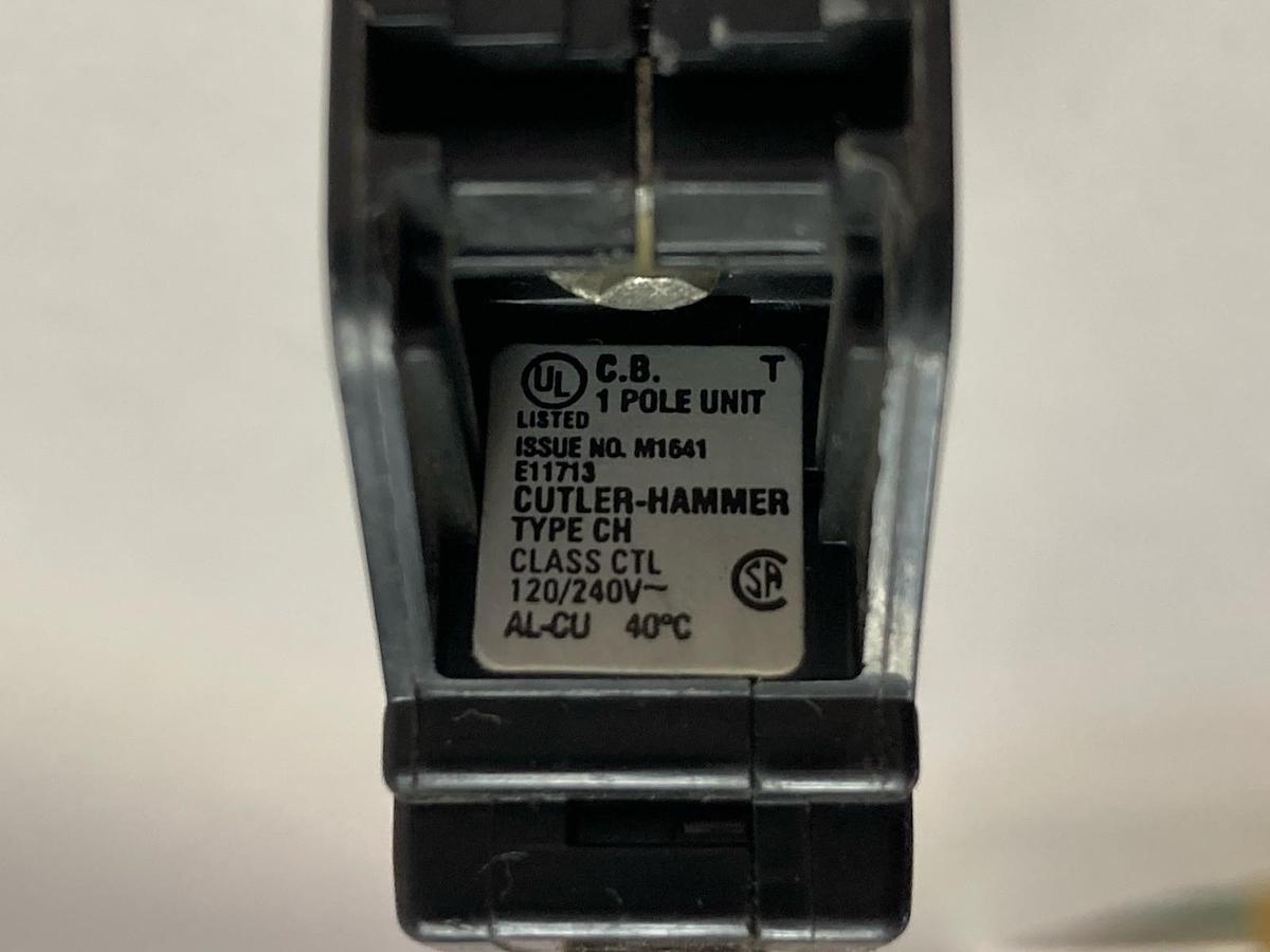 Eaton,E11713,1-Pole Circuit Breaker Type CH 120/240V