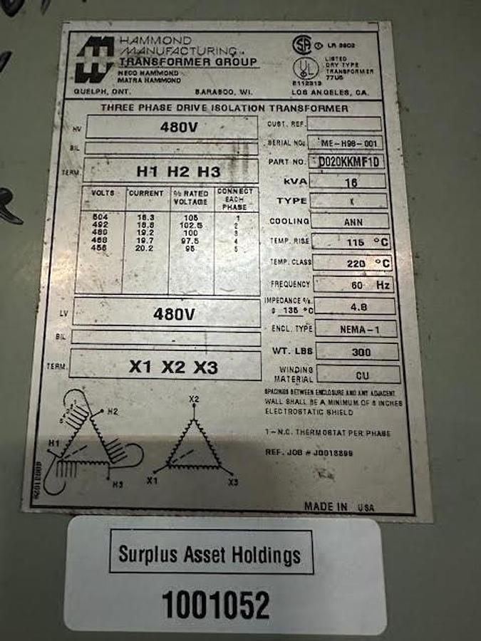 Used Hammond 16