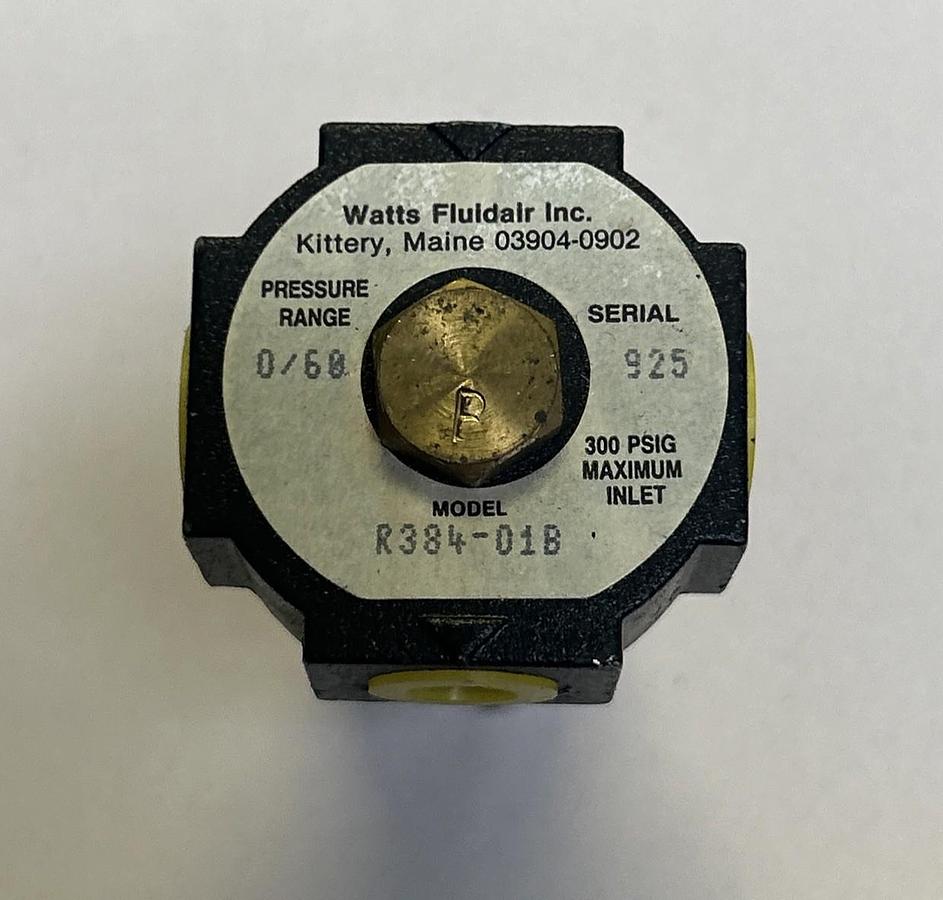 WATTS FLUIDAIR,R384-01B,MINI REGULATOR NOS