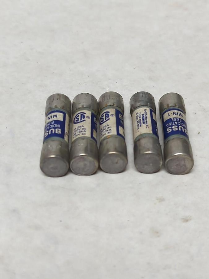 COOPER BUSSMANN,MIN-1,INDICATING FUSE LOT OF 5 NOS