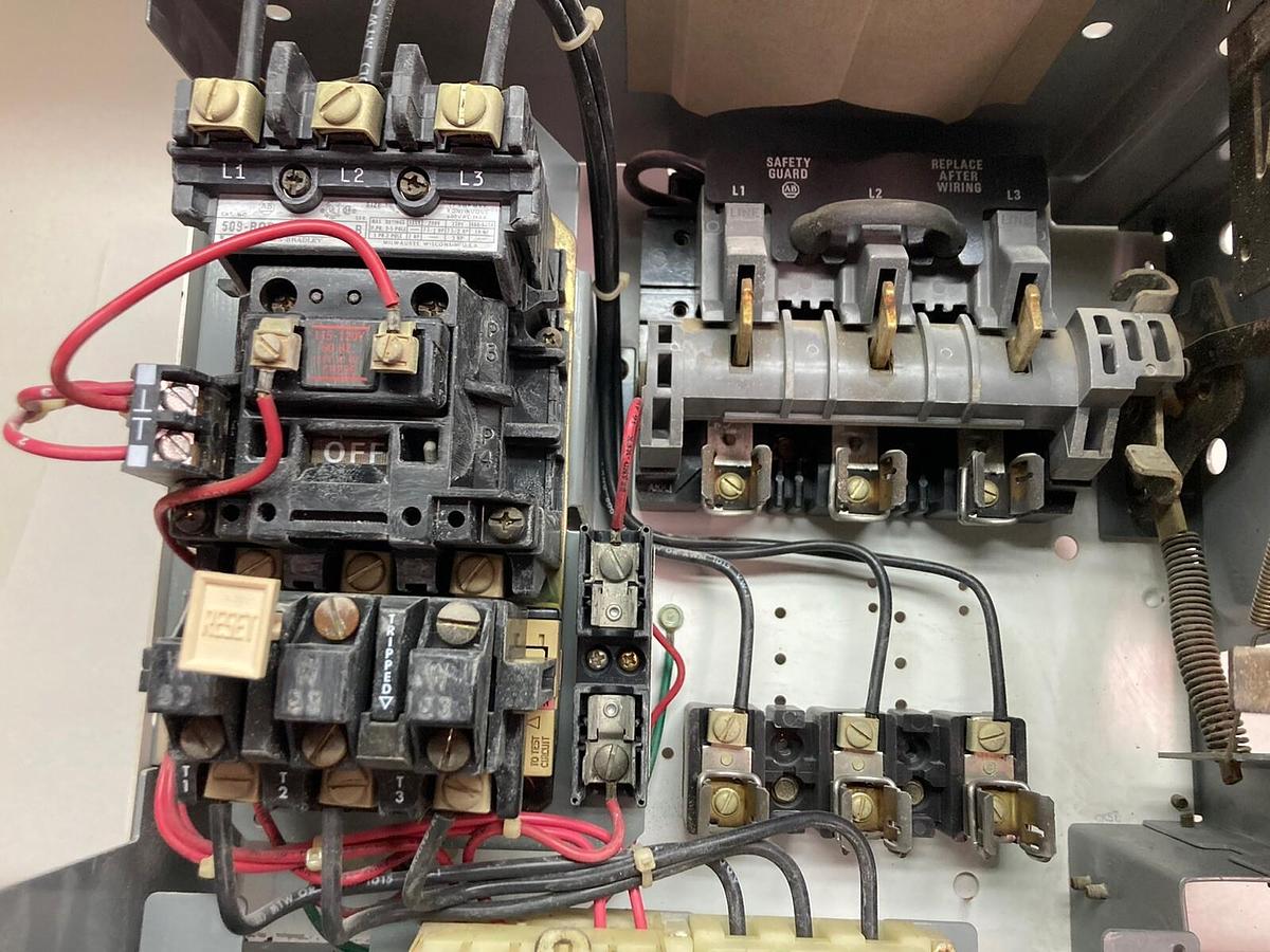 Used Allen-Bradley,2100 2112B,Size 1 Fused MCC 12 Inch Starter Bucket