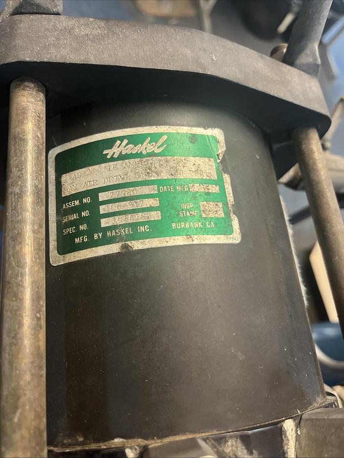 Used HASKEL ,AAD-2-VT15-250,AIR AMPLIFIER