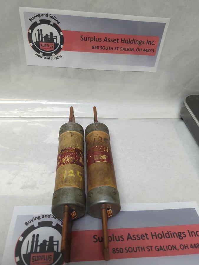 Used COOPER BUSSMANN,FRS-100,FUSETRON 100 AMP FUSE LOT OF 2 PRE-OWNED