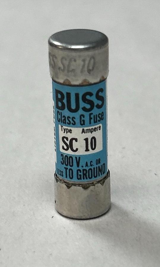 BUSSMANN,SC10,FUSE 10A 300V LOT OF 20 NOS