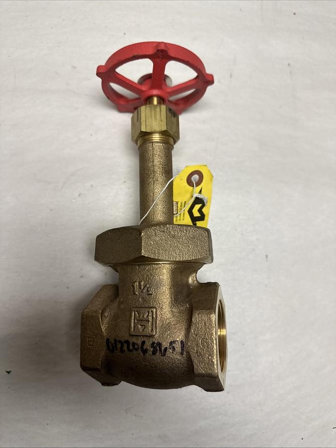 Milwaukee,200SWP 400WOG,1-1/2" Fig. 1174 Brass Gate Valve
