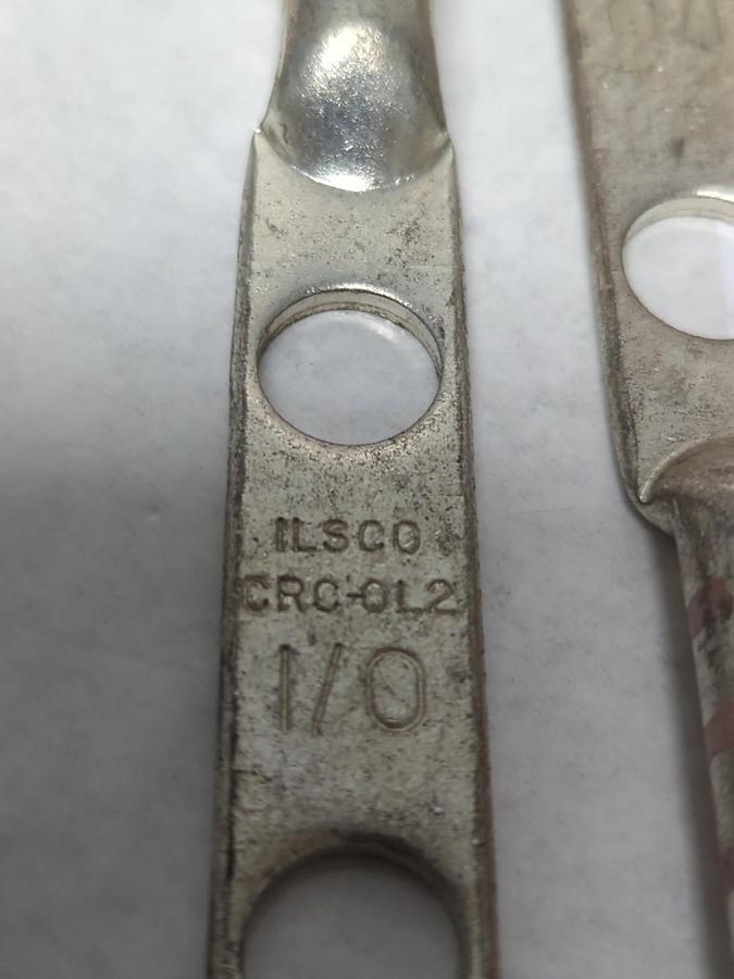 ILSCO,CRC-OL2,COMPRESSION LUG 2-HOLE PINK DIE 5 LOT OF 12 NOS