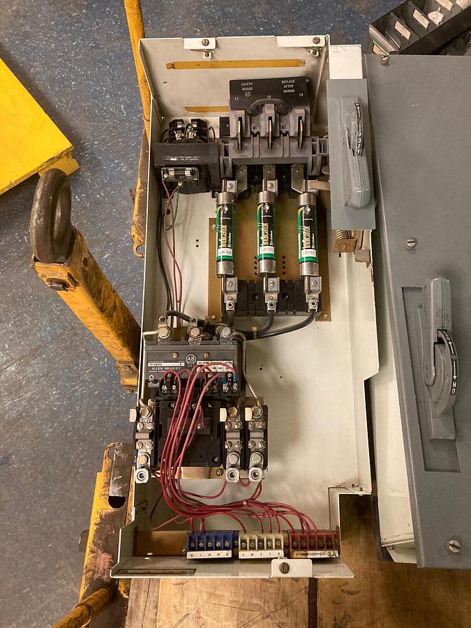 Used Allen-Bradley,2100 2112B,Size 3 Fused MCC 32 INCH Starter Feeder Bucket