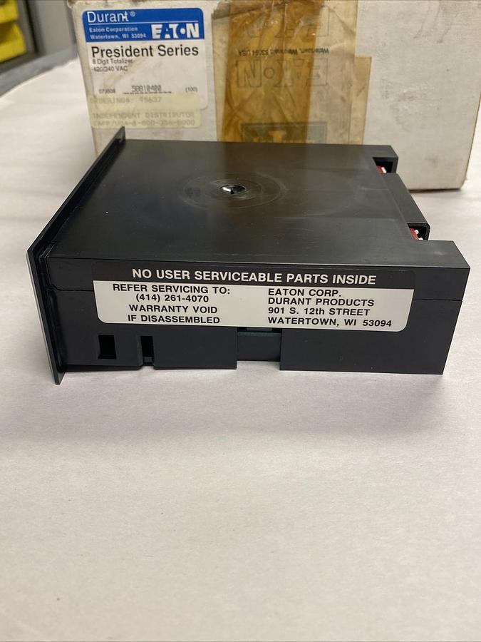 Eaton Durant President,58810400,8 Digit Totalizer 120/240V NOS
