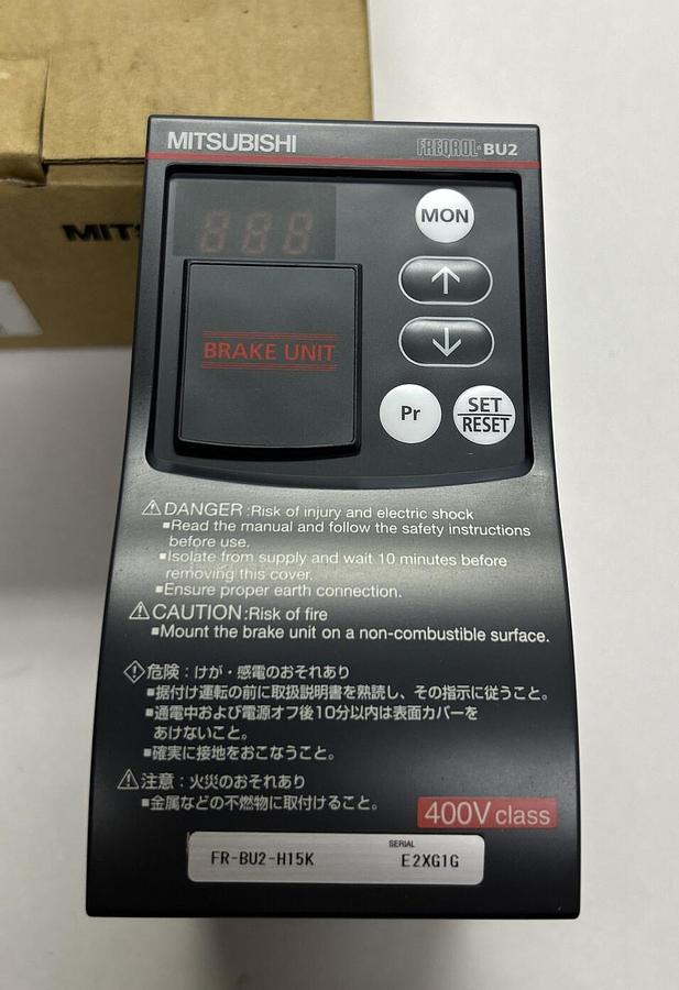 Used MITSUBISHI,FR-BU2-H15K,BRAKE UNIT NEW