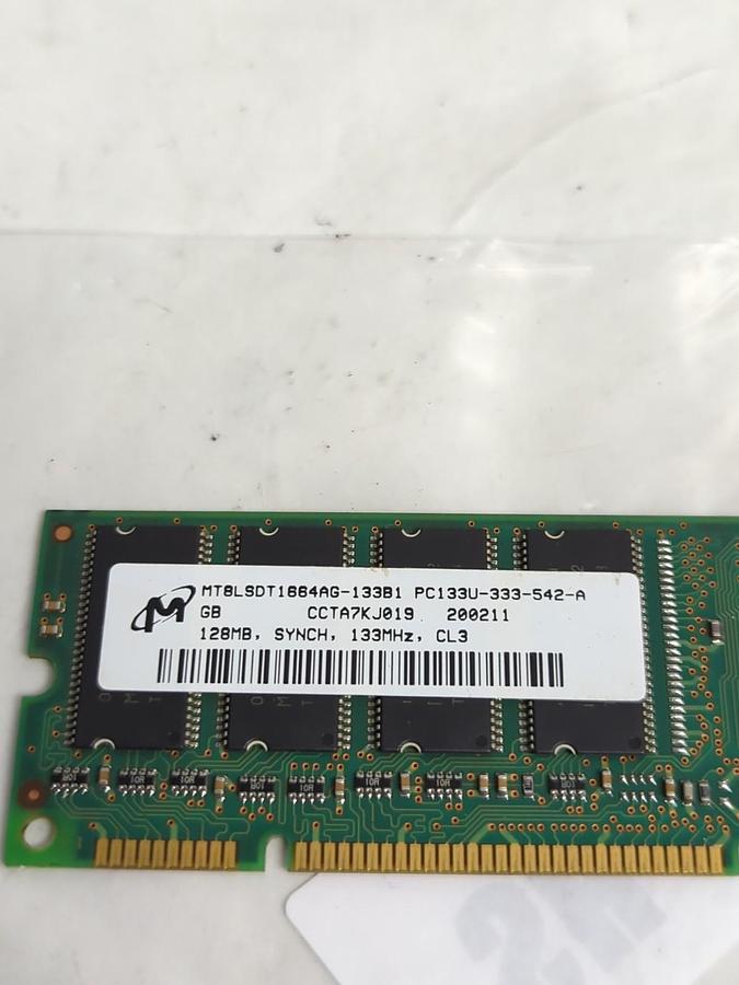 Used MICRON/DELL,PC133U-333-542-A,MEMEORY CARD PRE-OWNED