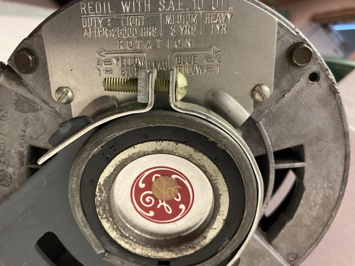 Used General Electric,5KH3UEA0453T,1-Phase Blower Motor 1/4HP 1725RPM 115V
