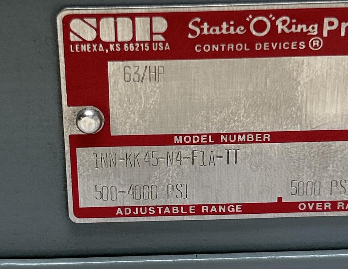 SOR,1NN-KK45-N4-F1A-TT,PRESSURE SWITCH NOS