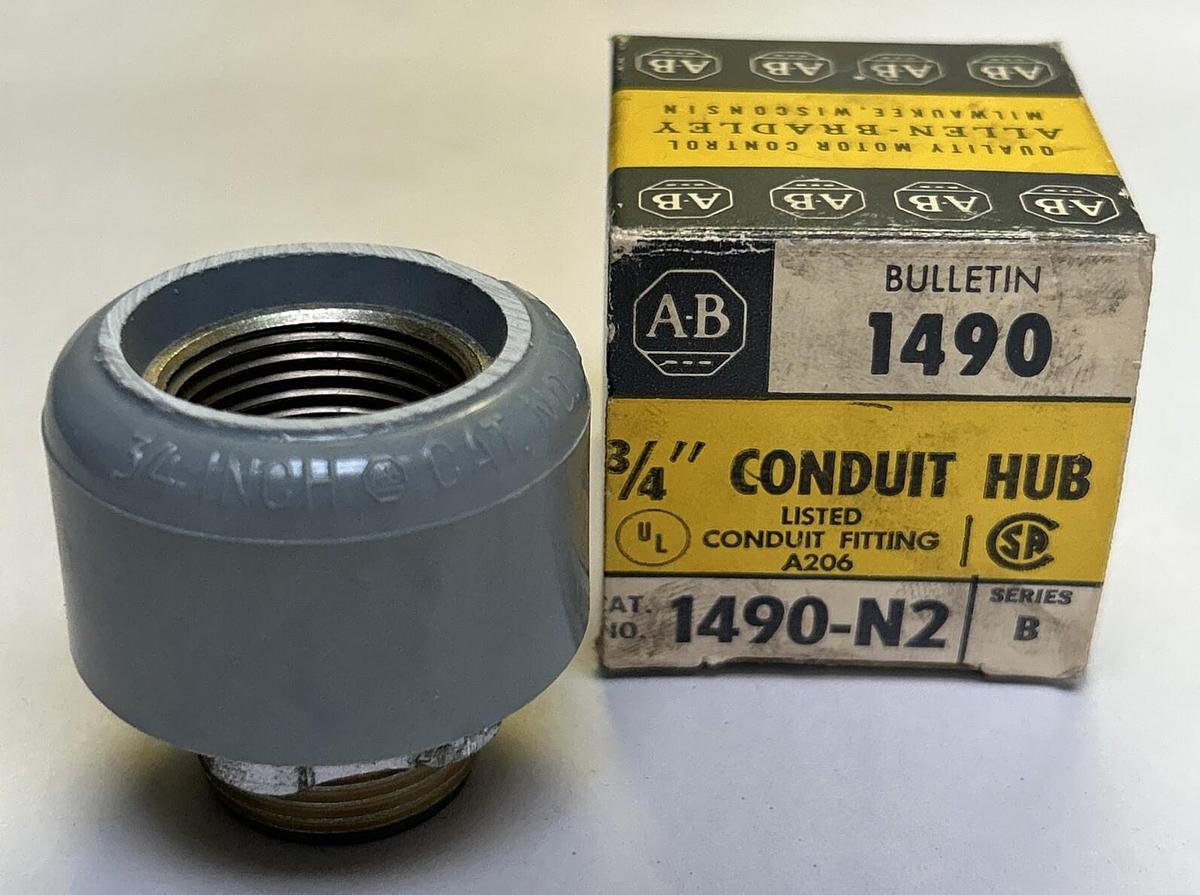 ALLEN BRADLEY,1490-N2,CONDUIT HUB 3/4INCH NOS
