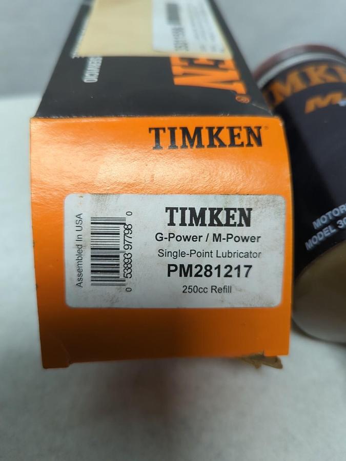 TIMKEN,PM281217,SINGLE POINT LUBRICATOR MODEL 300 GREASE CARTRIDGE 250CC REFILL