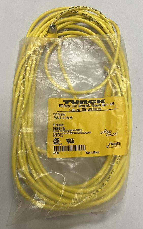 Turck,PKW 3M-6-PSG,3M Cordset NOS