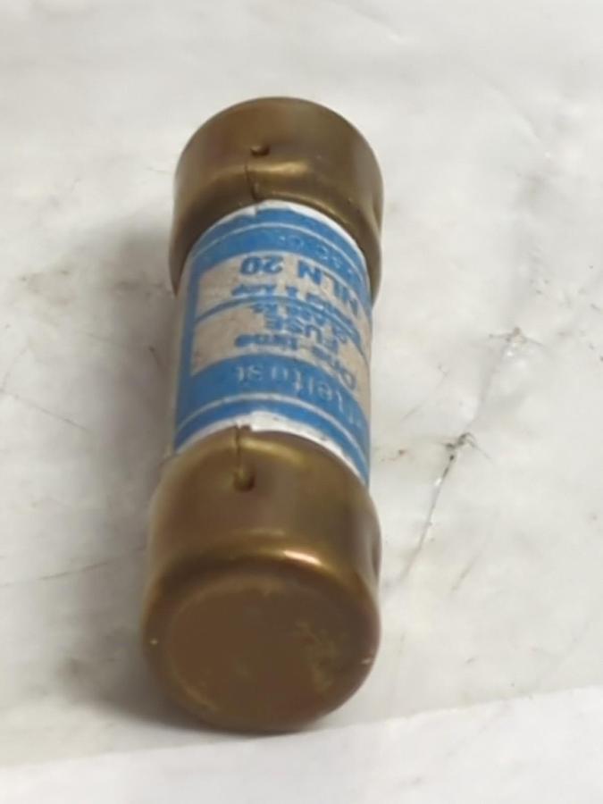 Used LITTELFUSE,NLN20,ONE-TIME 20 AMP FUSE LOT OF 2 PRE-OWNED