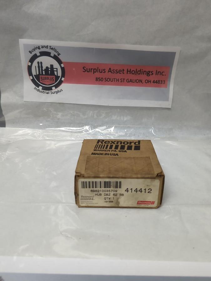 REXNORD THOMAS,414412,HUB DBZ 62 RB DISC COUPLING HUB NOS