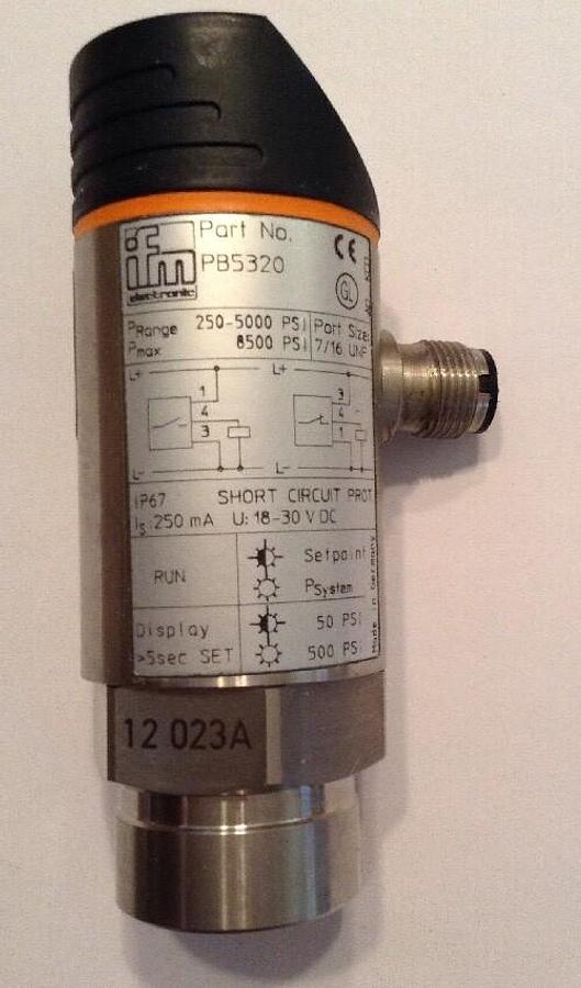 IFM Efector,PB5320,500 Stainless Steel Pressure Sensor
