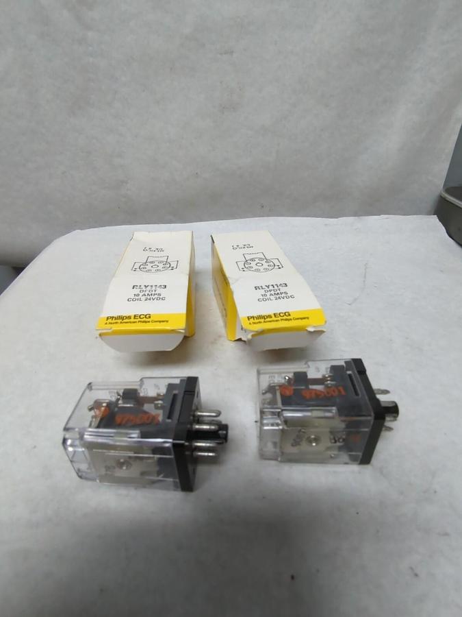 PHILLIPS,RLY114S,ECG COIL 10 AMP 24VDC LOT OF 2 NOS