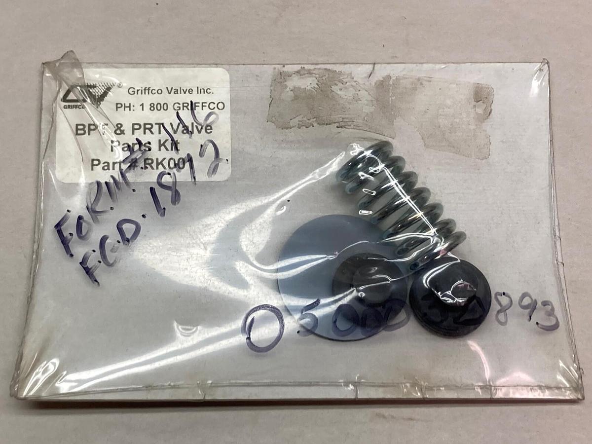 Used Griffco,Item Number RK001,Valve Kit