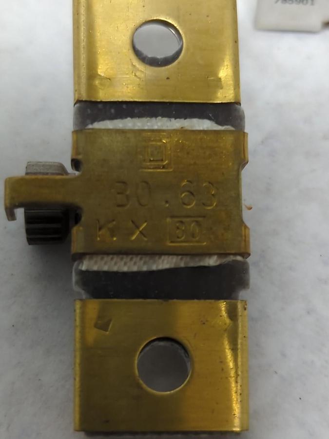 SQUARE D,B0.63,THERMAL OVERLOAD HEATER ELEMENT LOT OF 5 NOS