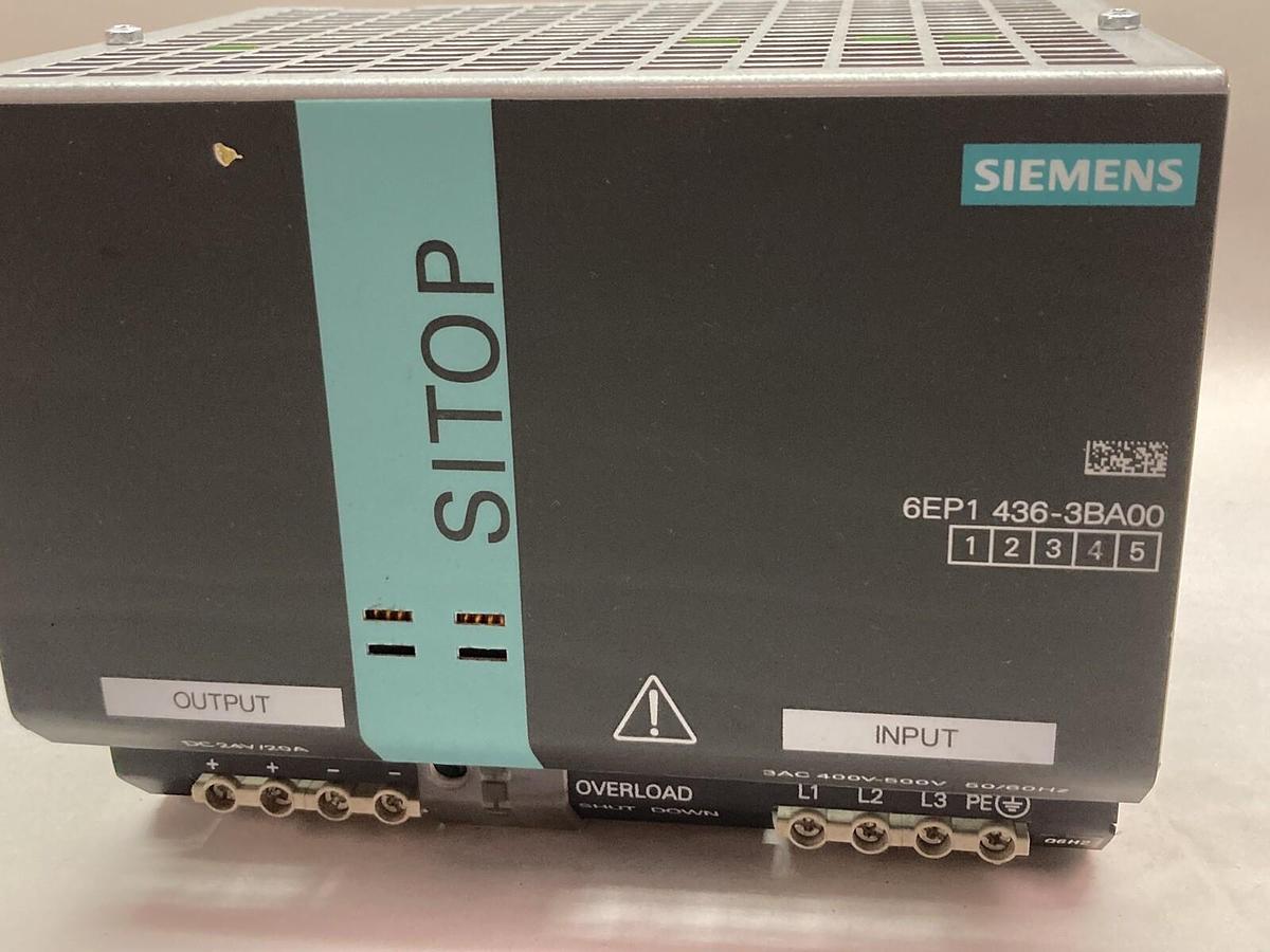 Used Siemens,6EP1 436-3BA00,Power Supply 3AC 400V-500V 50/60Hz