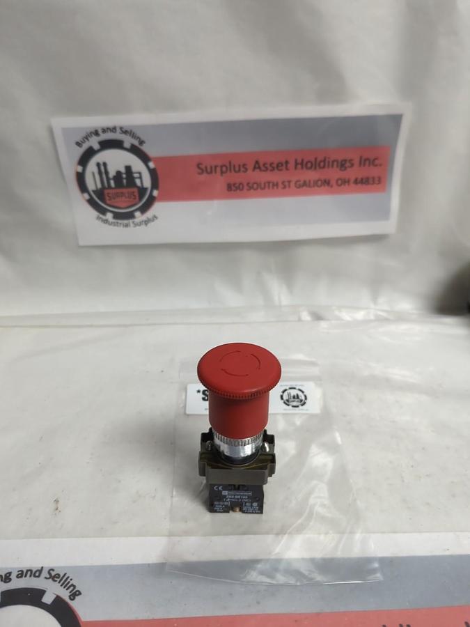 Used TELEMECANIQUE,ZB2-BE102,RED PUSH BUTTON ASSEMBLY PRE-OWNED